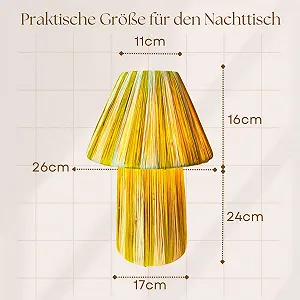 Настільна лампа Marrakech Morjan 40 см Рафія Бохо E27 Бежево-жовта synthetic.ua - Фото 1