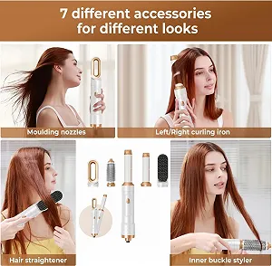 Набор стайлеров Pro Hairstyler 5 в 1 1000 Вт ионный с эффектом Коанда 135°C 300 г synthetic.ua - Фото 1