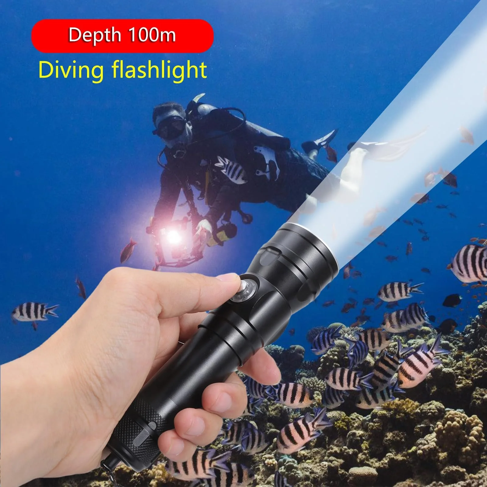 Підводний Ліхтар Маленький LED Водонепроникний, фото №4 Підводний Ліхтар Маленький LED Водонепроникний, фото №4