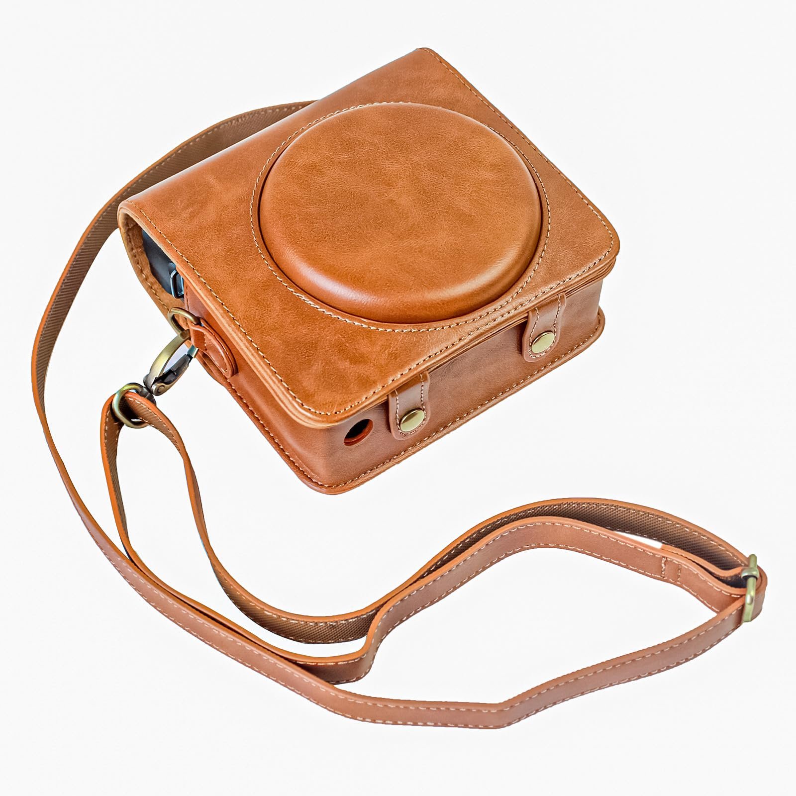 Защитный чехол Rieibi Fujifilm Instax Square SQ6 из искусственной кожи Brown, фото №7 Защитный чехол Rieibi Fujifilm Instax Square SQ6 из искусственной кожи Brown, фото №7