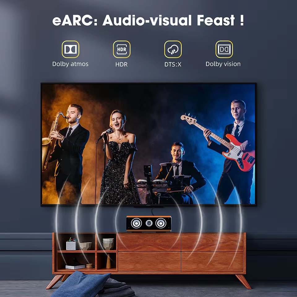 Кабель Bask HDMI v2.1 8K/60Hz 4K/165Hz 5 метров Grey Ultra High Speed HDR, фото №3 Кабель Bask HDMI v2.1 8K/60Hz 4K/165Hz 5 метров Grey Ultra High Speed HDR, фото №3