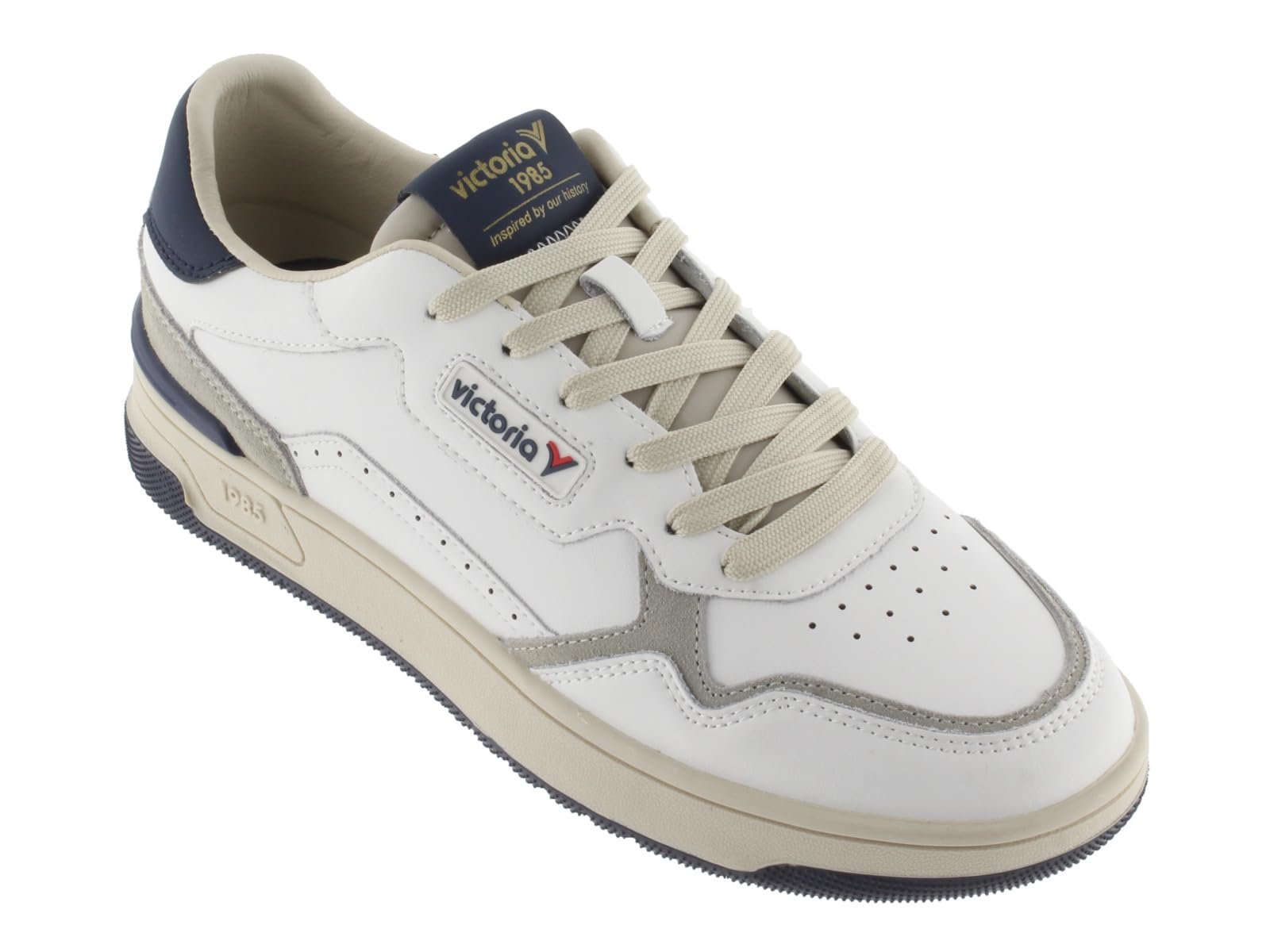 Кеди Victoria 1985 Низькі Унісекс C80 Шкіра та Кольорова та Спліт Шкіряні Частини та Ретро Логотип 8800119, фото №5
