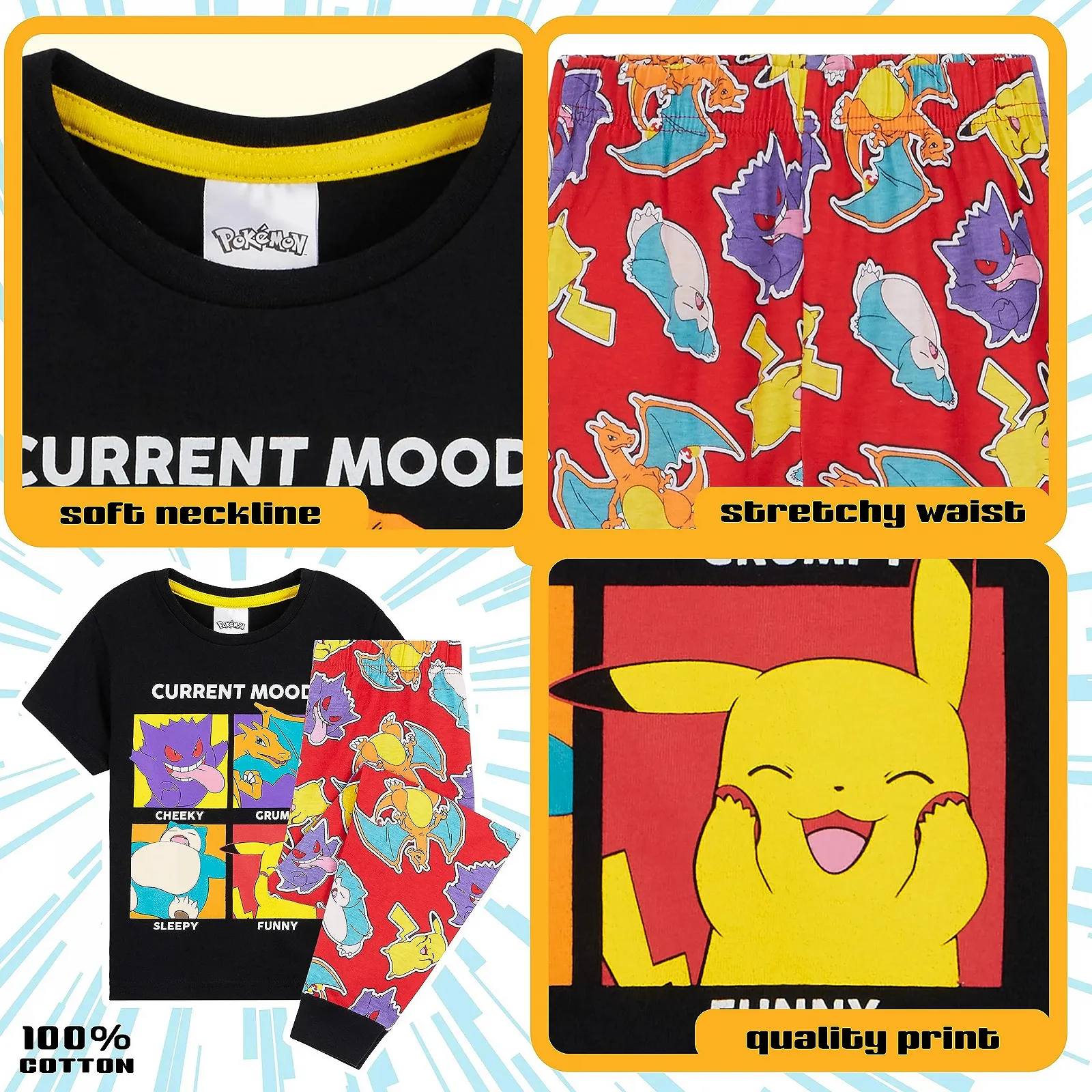 Піжама Pokemon для хлопчиків, дитяча, фото №3