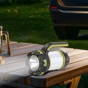 Портативний Прожектор Camping Lampe з ручкою, легкий електричний з 6 режимами для походів, полювання та активного відпочинку synthetic.ua - Фото 1
