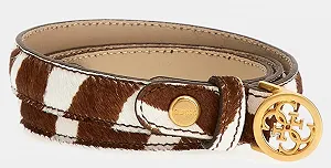 Женский ремень Guess - Sestri Adjustable Zebra (BW9174 P4420) Коричневый мульти - M - Фото 1