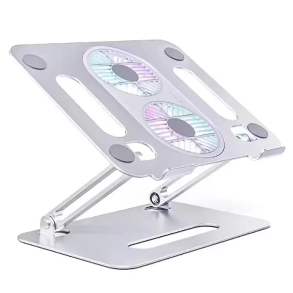 Подставка для ноутбука TsoLay Настольная складная с вентилятором охлаждения Алюминиевый держатель, фото №1