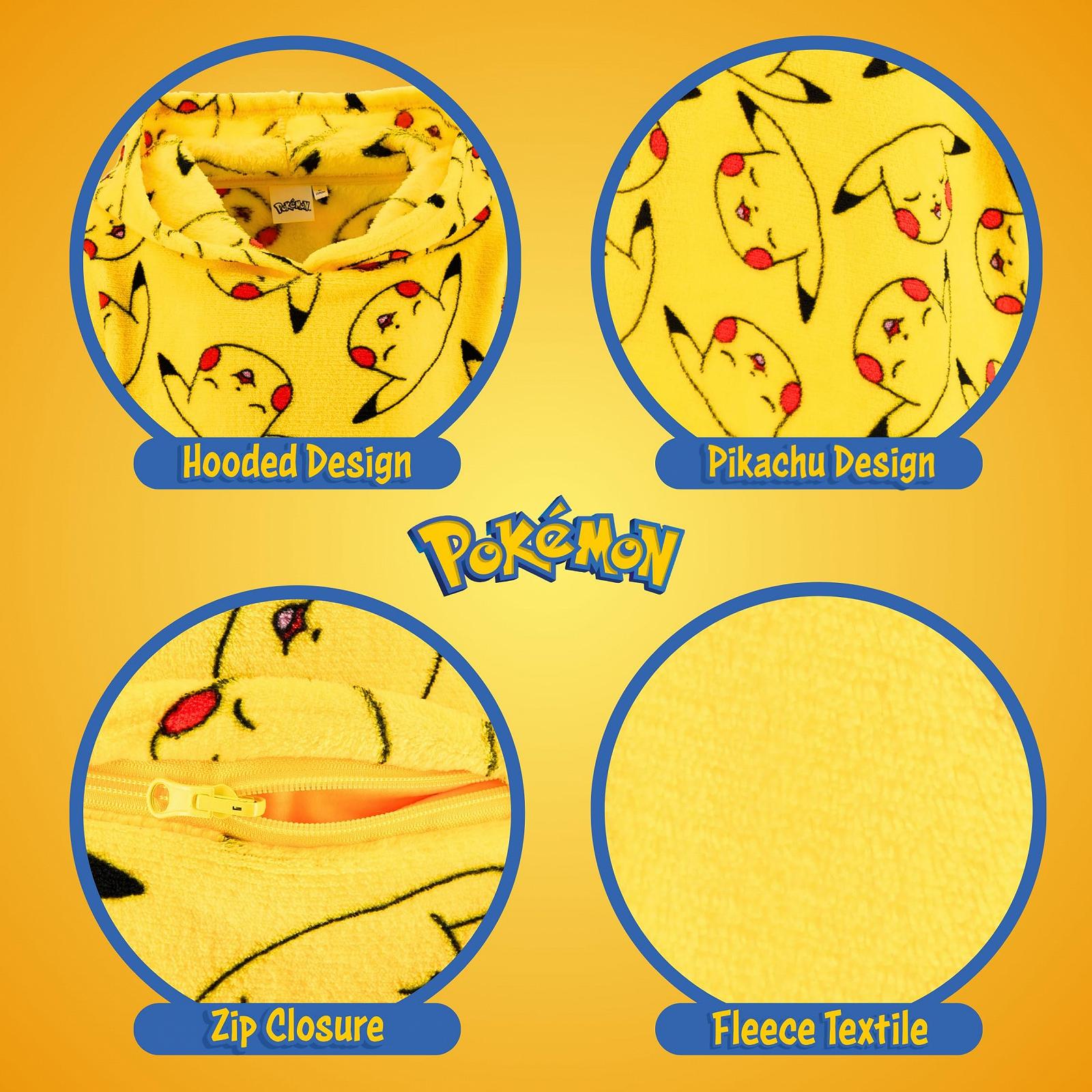 Ковдра-худі для хлопчиків Pokemon, м'яка флісова ковдра з дизайном, фото №4