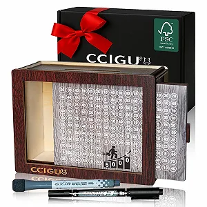 Скарбничка 2025 дерев'яна з лічильником та маркером дерев'яна A+ - Фото 1