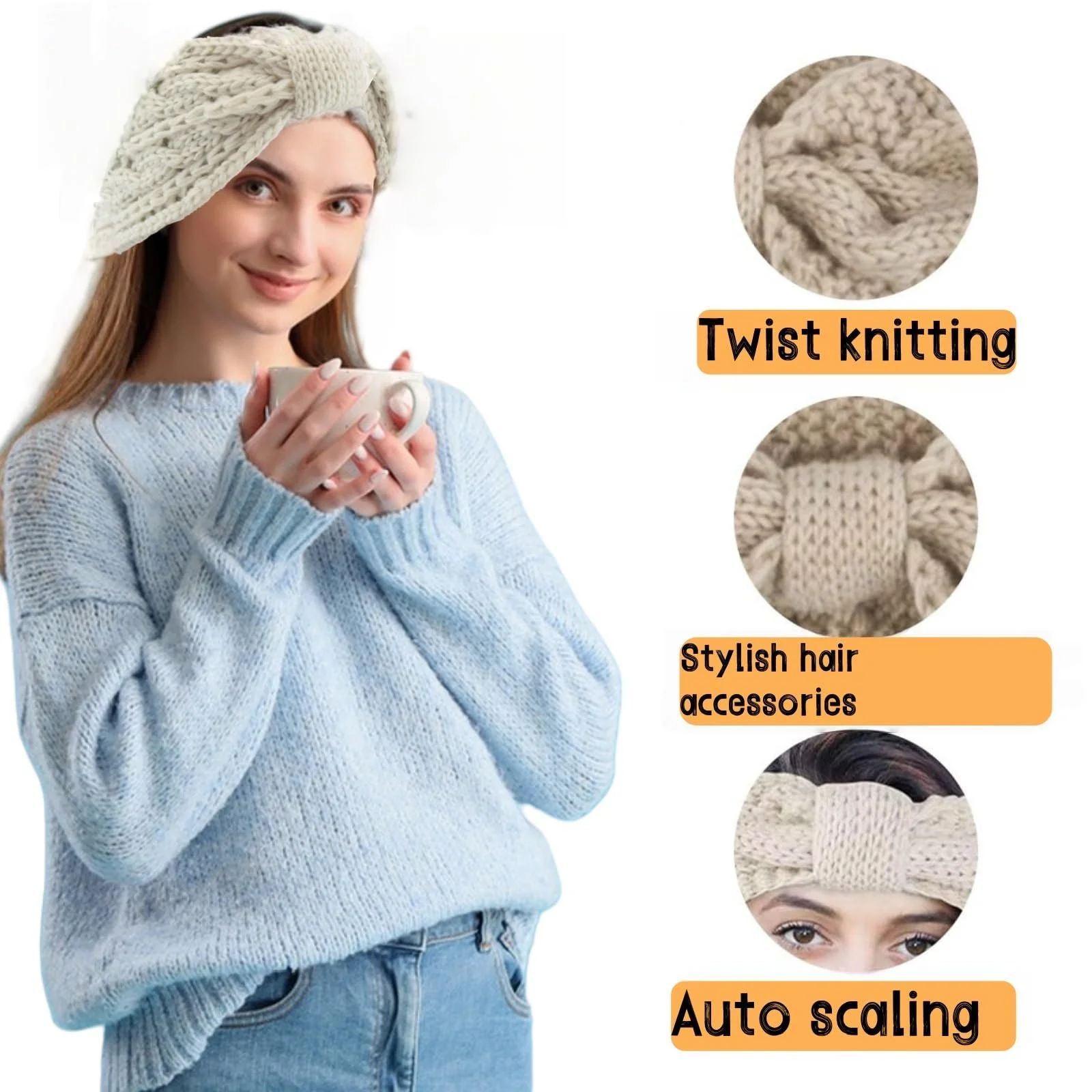 В'язана Пов'язка на Голову, фото №5