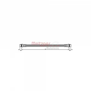 Тормозной шланг METZGER 4110929 для RENAULT, задний левый/правый - Фото 1