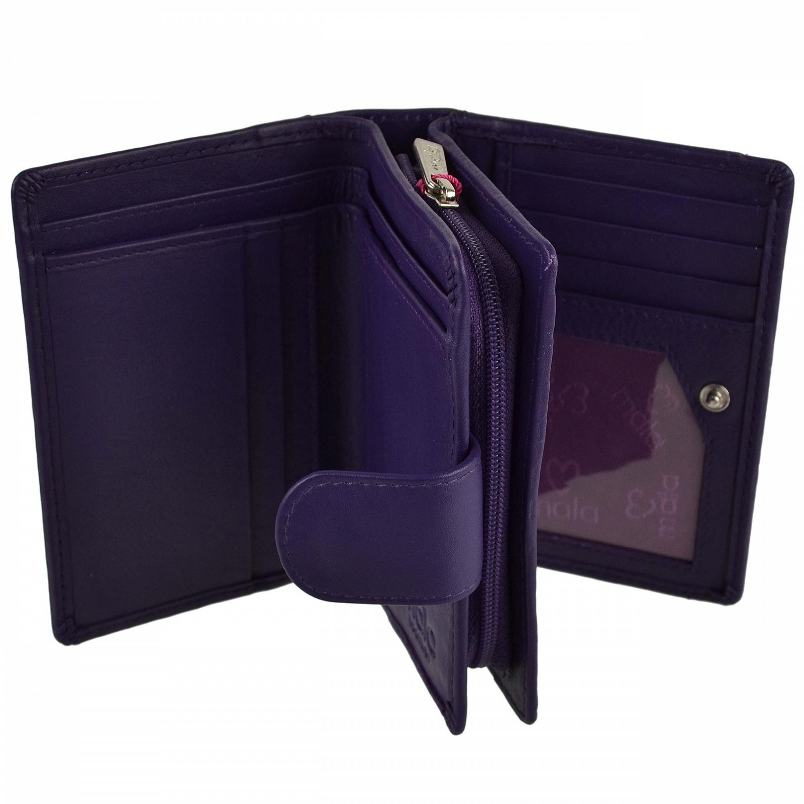 Женский кожаный кошелек Mala Compact RFID Protection Origin Collection Classic в подарочной коробке, фото №1