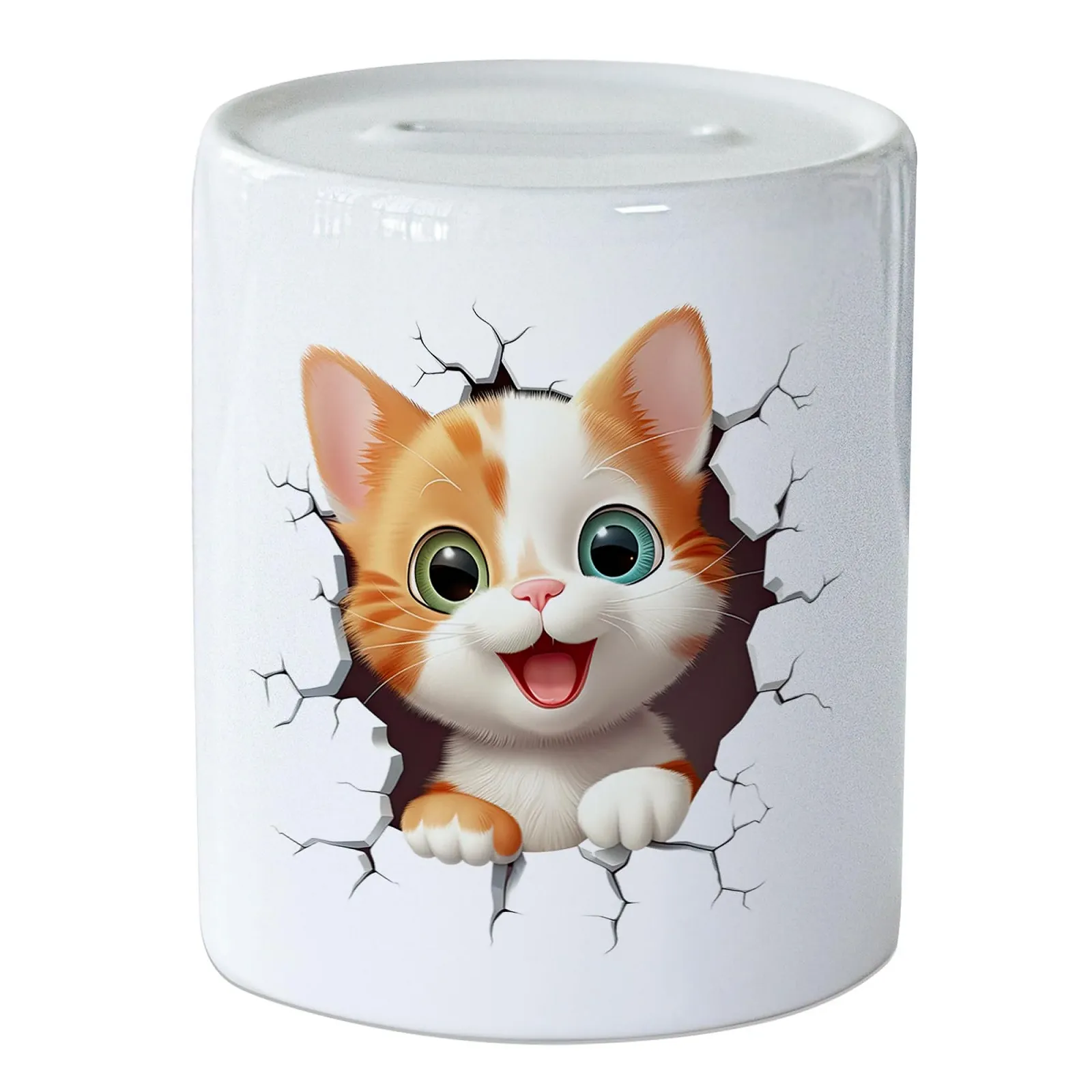 Скарбничка GRAZDesign Кіт 3D Ефект Керамічна, фото №1