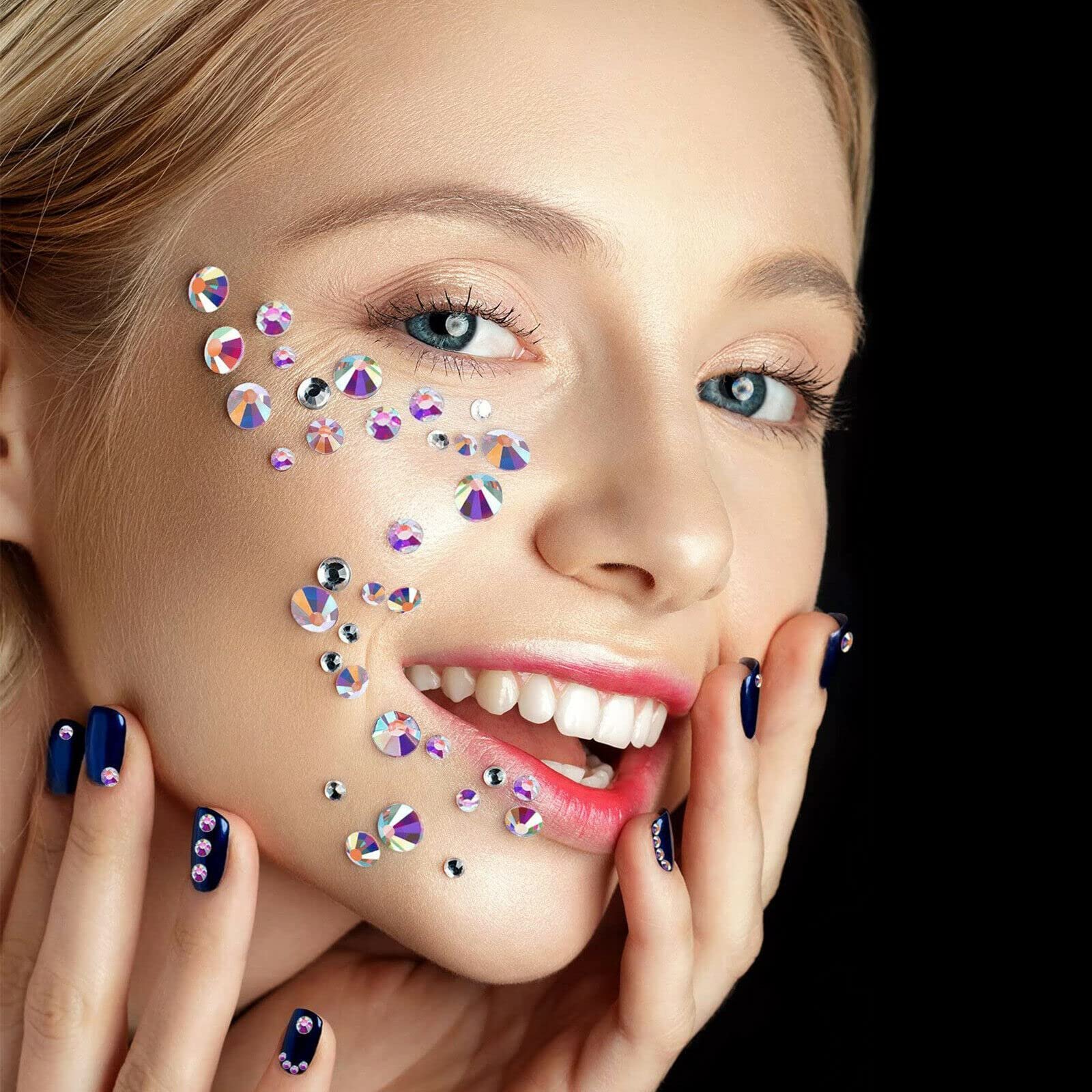 Кристалл для ногтей Плоская задняя часть Круглые стразы для ногтей Искусство ногтей Рукоделие Ткань Обувь Сумка DIY инструмент, фото №9