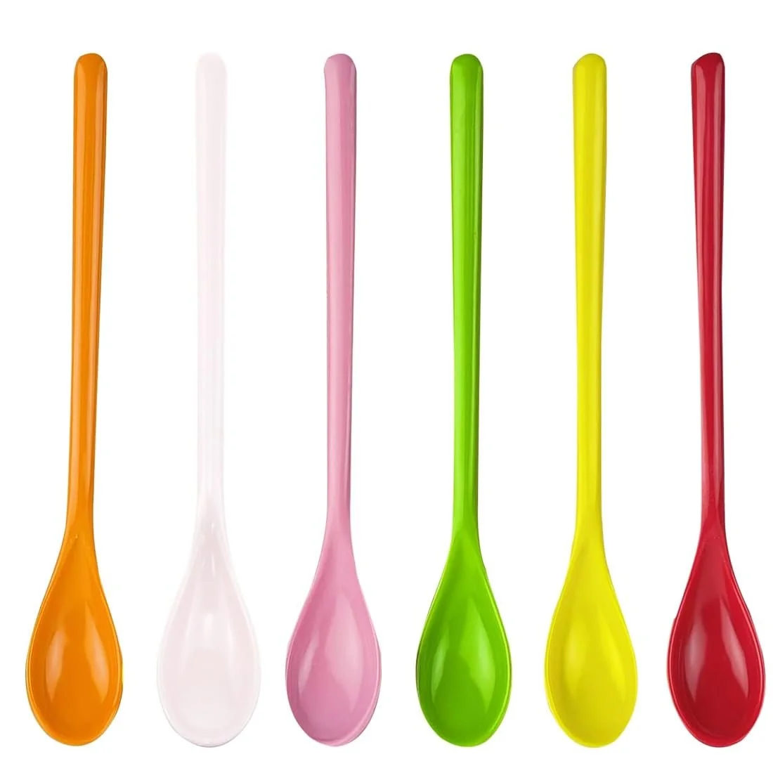 Набір з 6 ложок для яєць, Пластик, Різнокольорові, Маленькі, фото №1 Набір з 6 ложок для яєць, Пластик, Різнокольорові, Маленькі, фото №1