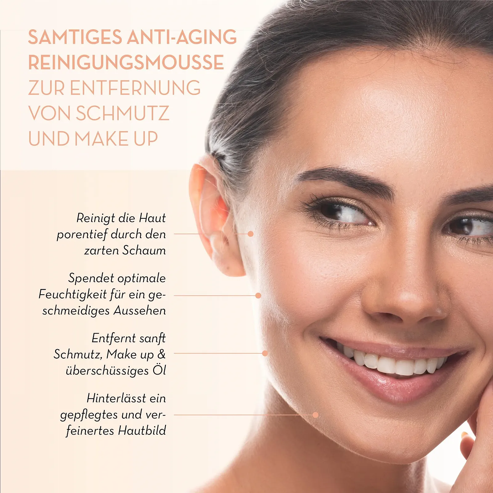 Мус для вмивання JEAN D'ARCEL DMAQUILLANTE Cr\u00e8me Nettoyante Anti-Ageing з мигдалевою олією та алантоїном 200 мл, фото №2