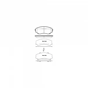 Комплект гальмівних колодок, дискові гальма TRISCAN 8110 50022 для MAZDA, передня вісь - Фото 1