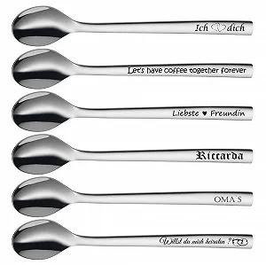 Ложка для латте макиато WMF Nuova Нержавеющая сталь 19 см (Одна ложка) - Фото 1