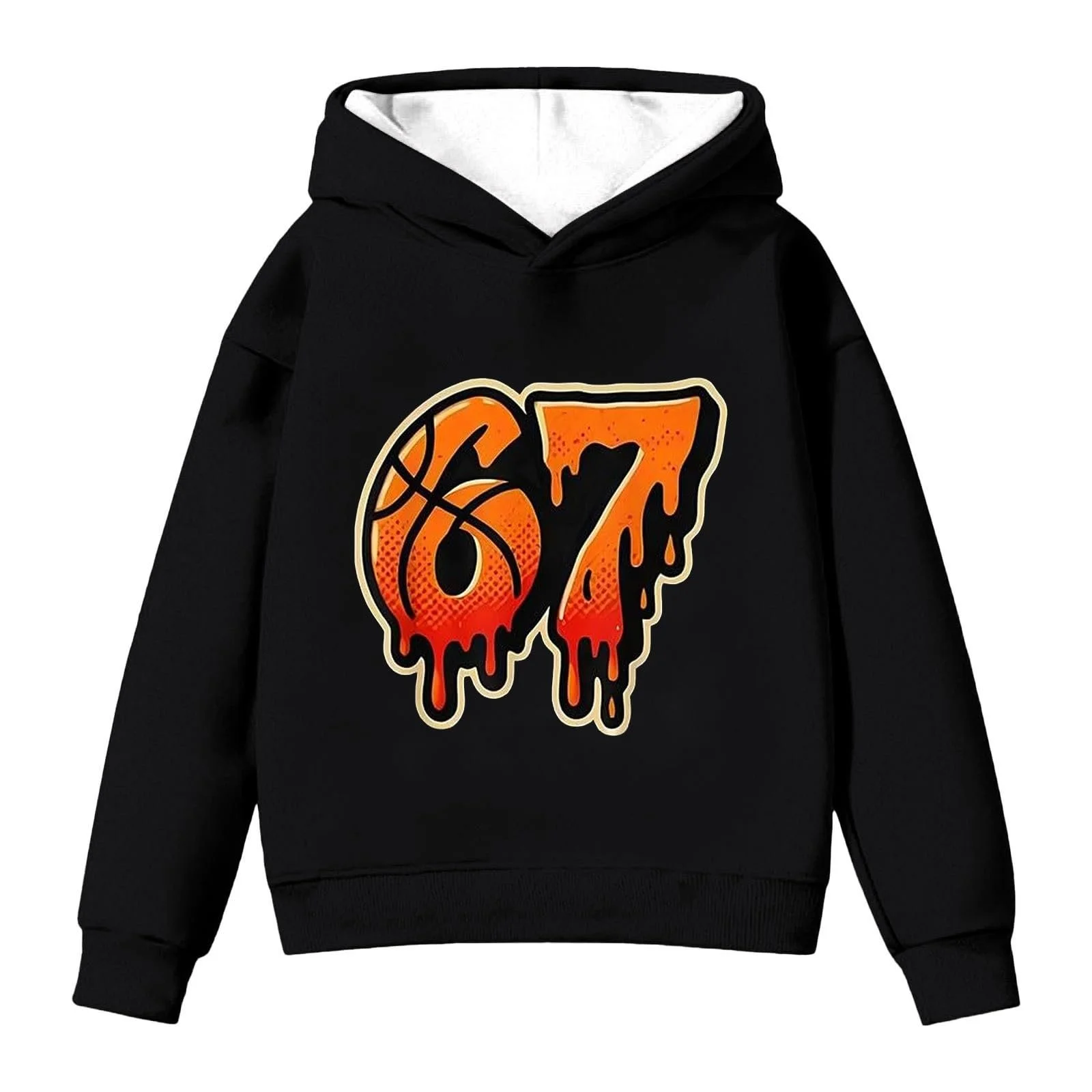 Худи Детский худи для мальчиков Свитшот для девочек Модный повседневный худи Зимний теплый Милый EIS 67 Принт Дышащий Удобный Свитер Флисовая кофта с длинными рукавами, фото №6