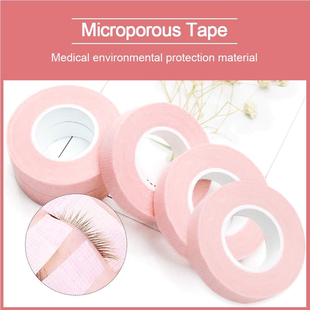Стрічка для накладних вій 5 рулонів Eyelash Extensions Micropore Tape 0.5 дюйма x 10 ярдів на рулон, фото №7