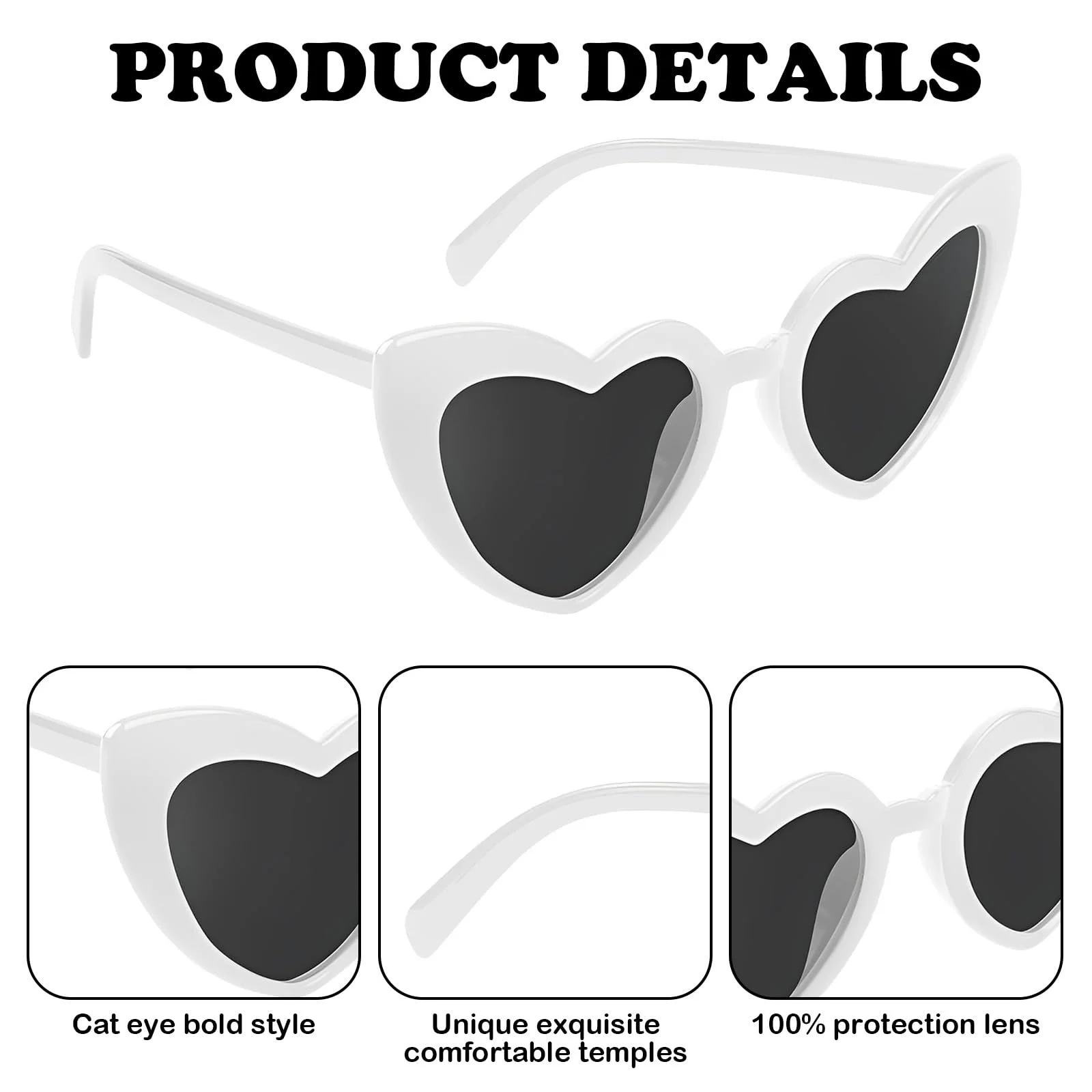 Сонцезахисні окуляри Серце LIURFLNC, фото №3