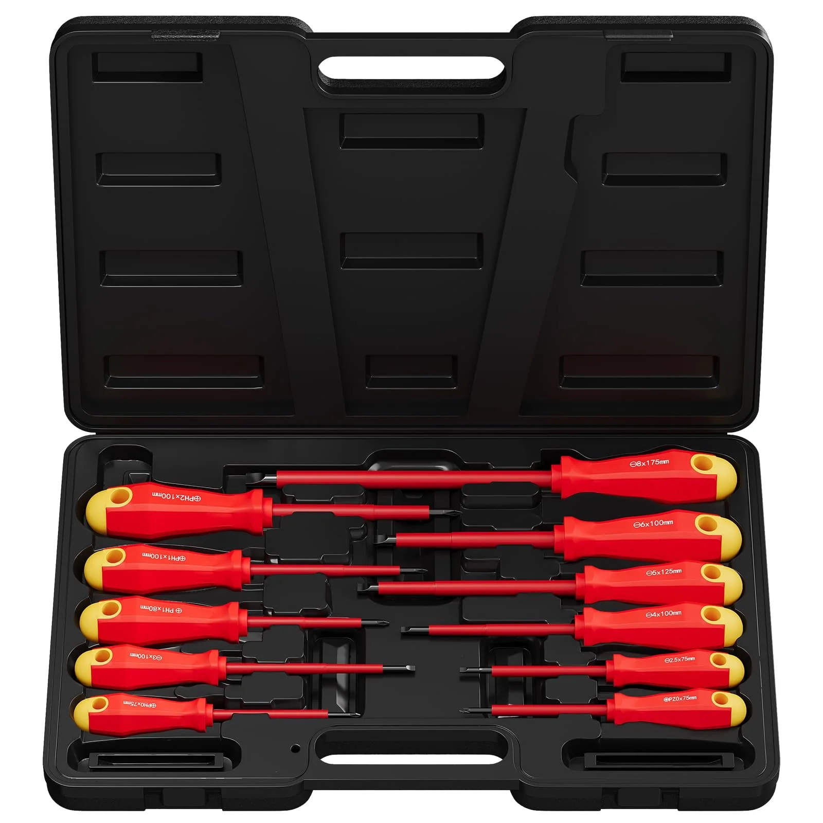 Набір викруток WALTER STAHL 11 шт. магнітні CR-V SL PH PZ ізольовані, фото №2