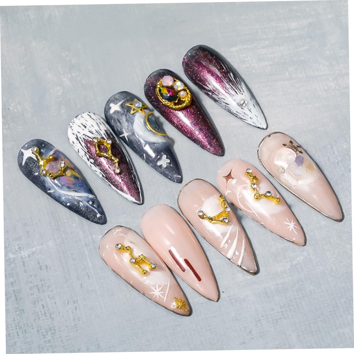 Наклейки для нігтів Wooneky Знаки зодіаку, фото №5