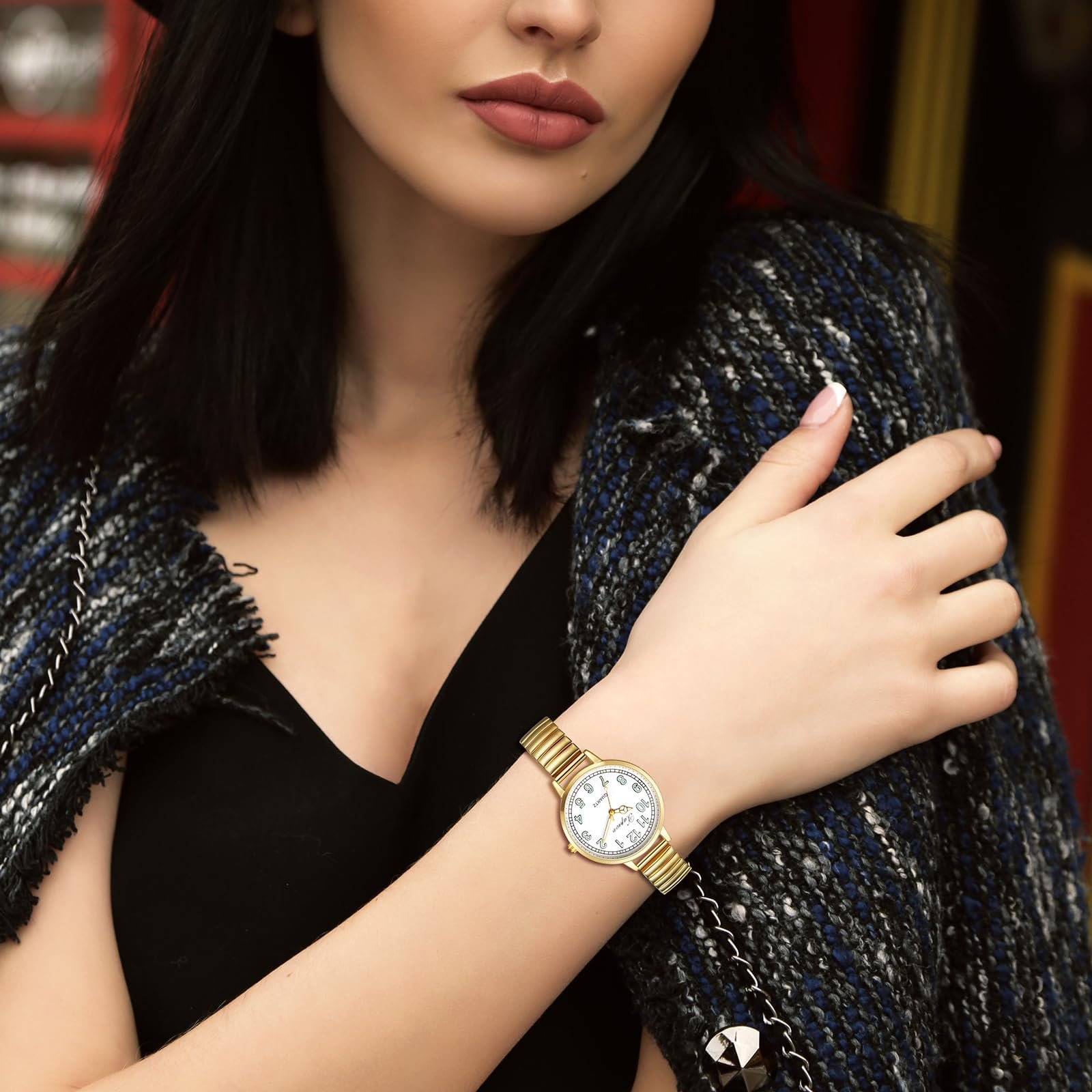 Жіночий годинник Silverora Еластичний Великий Циферблат, фото №2
