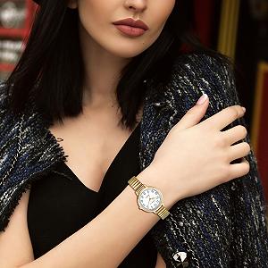 Жіночий годинник Silverora Еластичний Великий Циферблат synthetic.ua - Фото 1