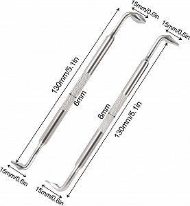 Набір викруток Allen з шліцом Phillips, дві частини, 130 мм, 90 градусів, плоска головка з подвійною головкою зі сталі S2, типу Z synthetic.ua - Фото 1