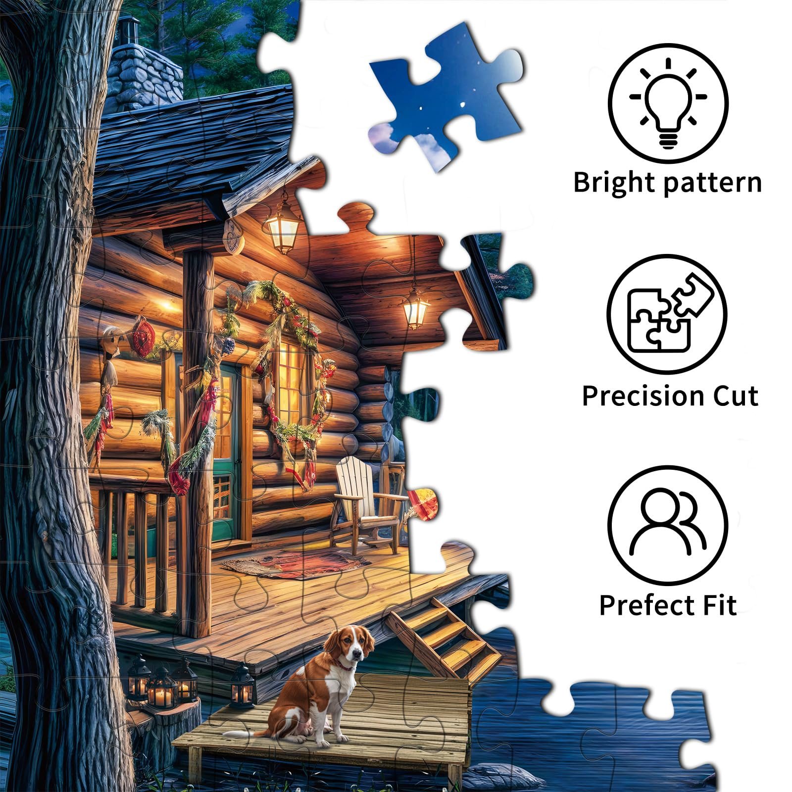 Пазл 1000 елементів Moonlight on the River 70 x 50 см, фото №5