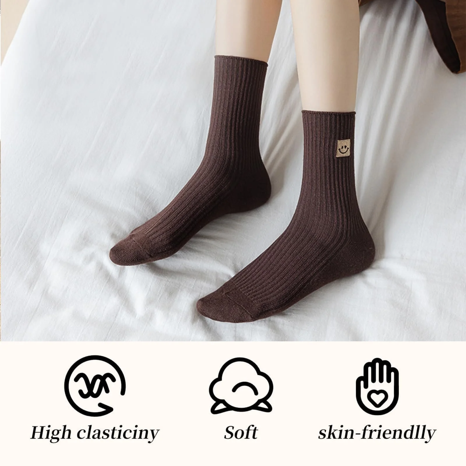 Шкарпетки з вишивкою, бавовняні, фото №4 Шкарпетки з вишивкою, бавовняні, фото №4