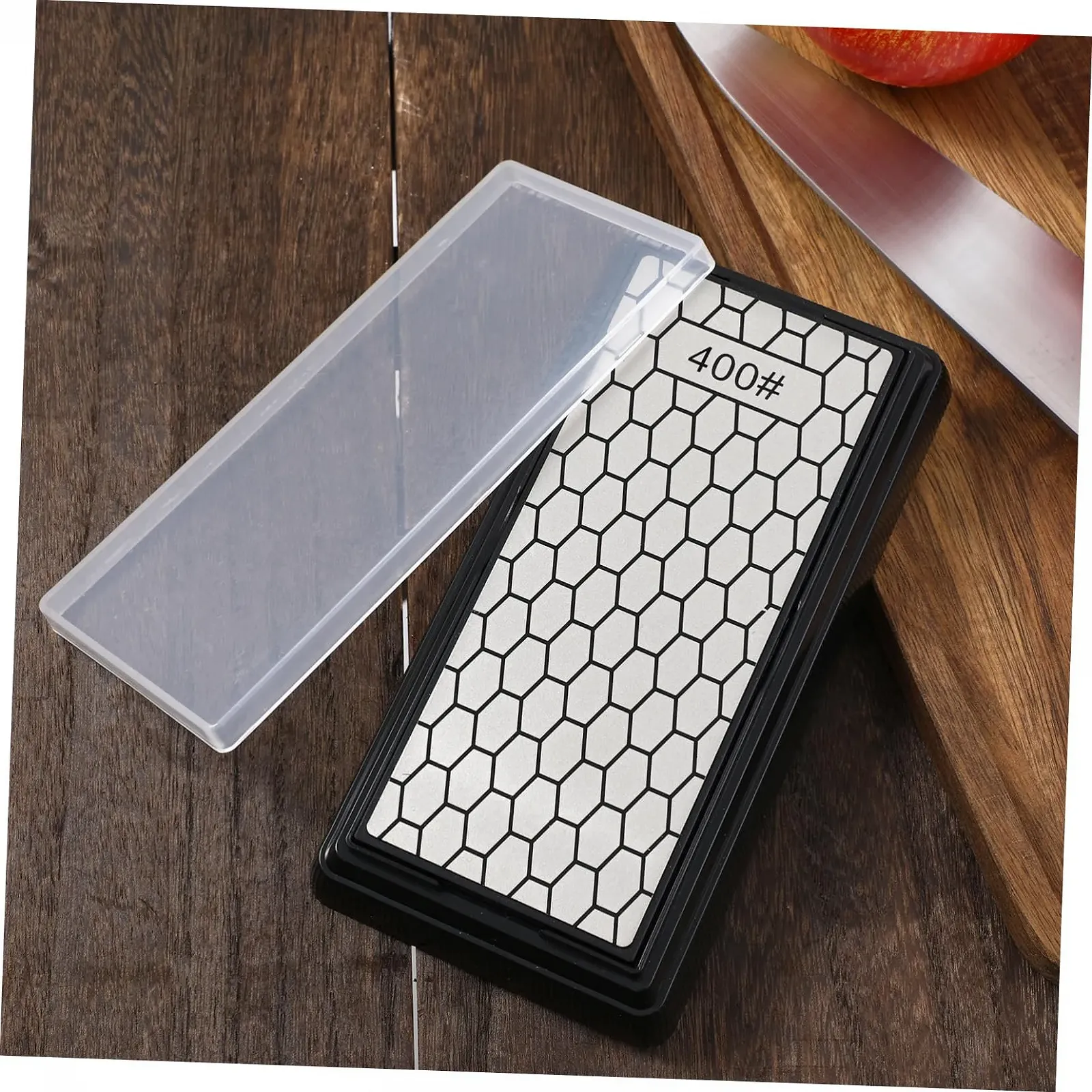 Двусторонняя алмазная точилка для ножей Homoyoyo с нескользящим основанием для кухни и керамики, фото №7