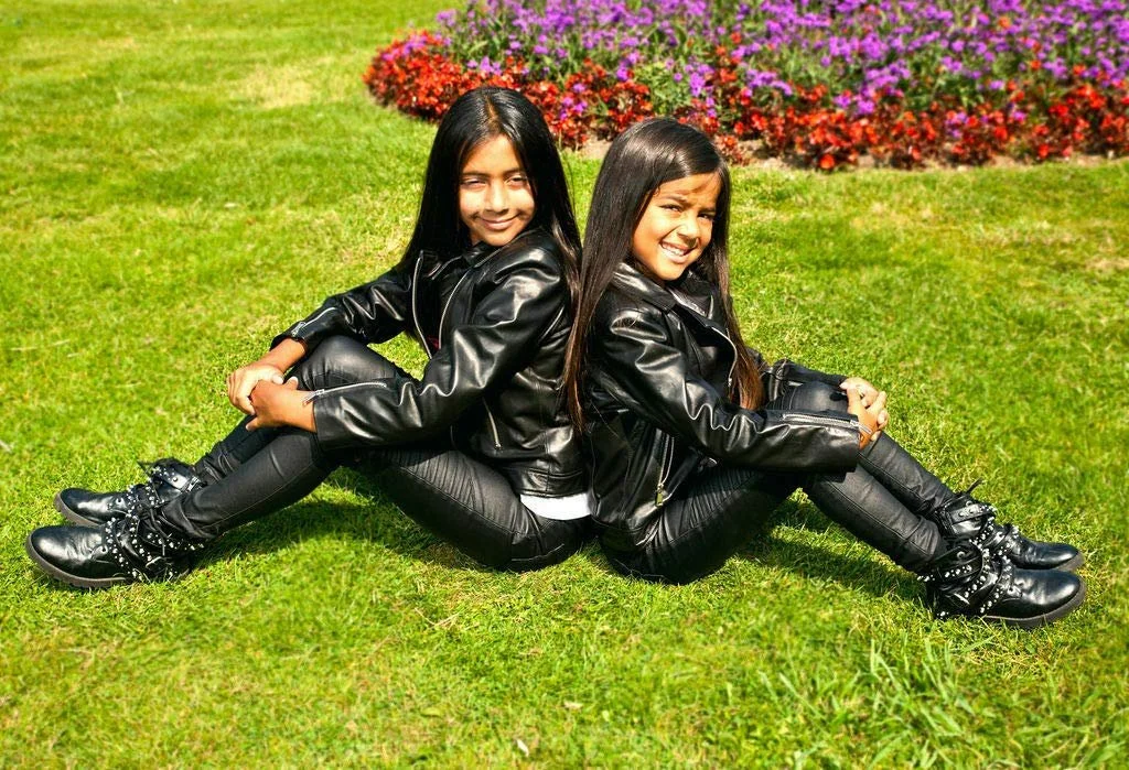 Кожаная куртка Infinity Leather Детская дизайнерская 100% кожаная куртка на молнии Мотоциклетные пальто (1-13 лет), фото №7