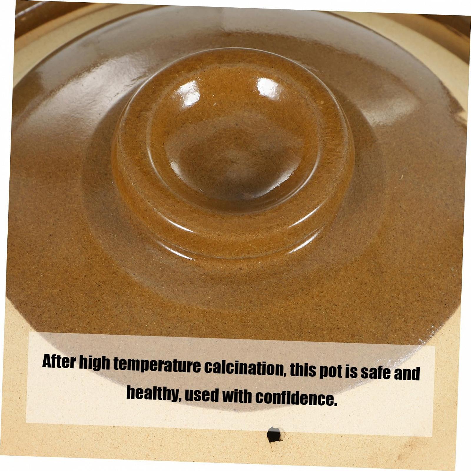 Кастрюля керамическая традиционная китайская термостойкая для лекарств и тушения коричневая, фото №2