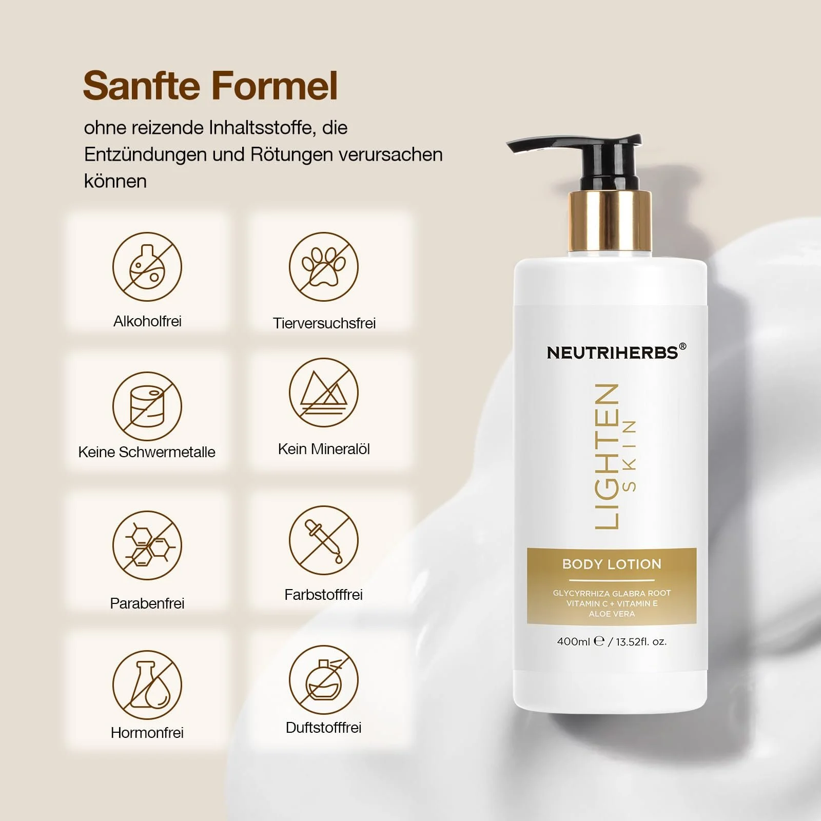 Лосьйон для тіла Neutriherbs Brightening для інтенсивного зволоження матової, нерівної сухої шкіри 400 мл, фото №7 Лосьйон для тіла Neutriherbs Brightening для інтенсивного зволоження матової, нерівної сухої шкіри 400 мл, фото №7