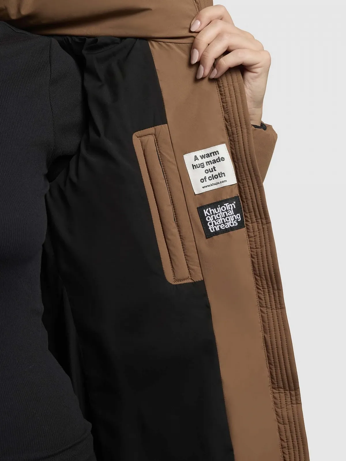 Жіноче зимове пальто khujo Elow-YM стьобане, фото №5