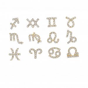 Стразы для ногтей WOONEKY 3d сплав 12 шт. Украшения для маникюра для натуральных и искусственных ногтей - Фото 1