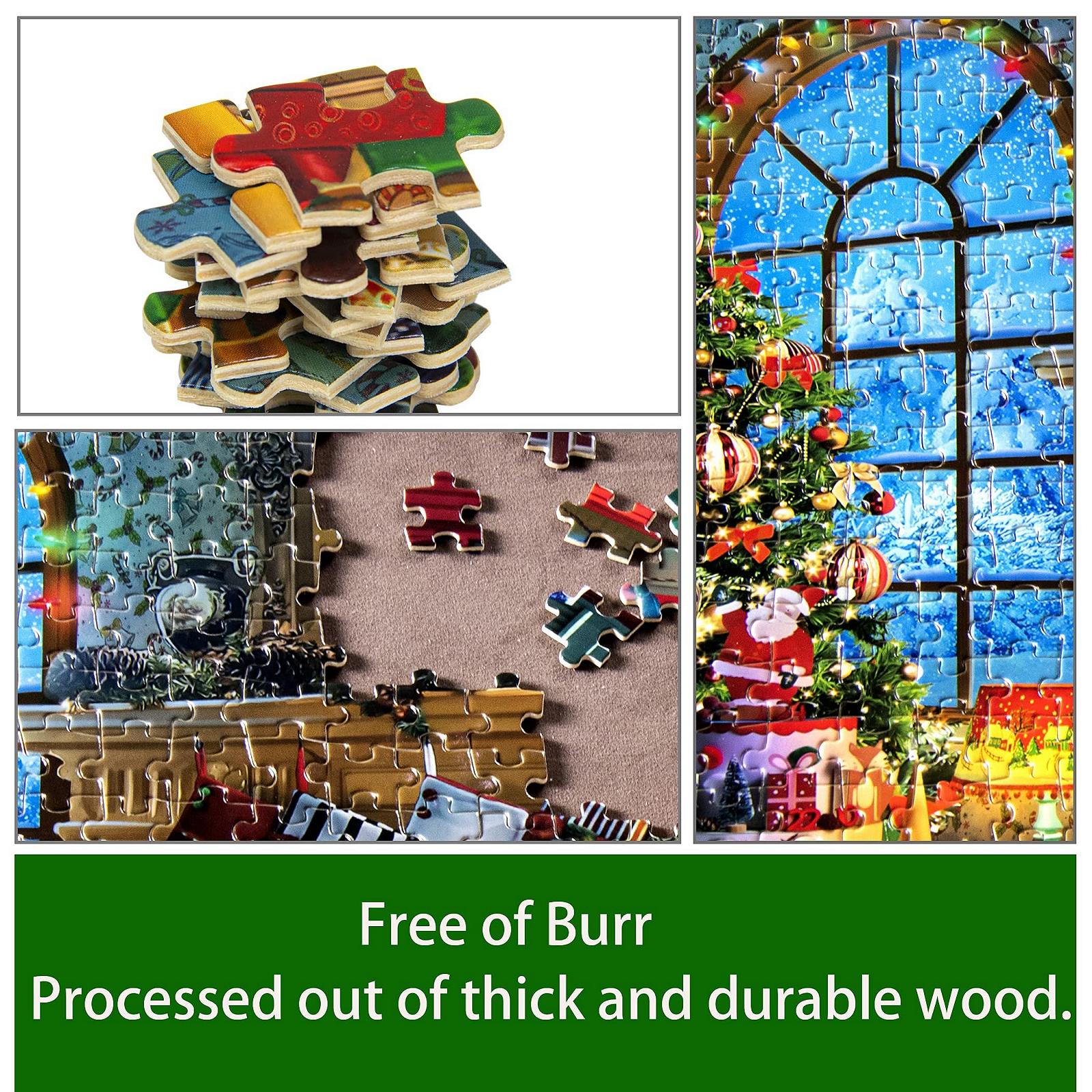 Пазл Lavievert 1000 деталей Деревянный Santa Claus, фото №4