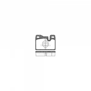 Комплект тормозных колодок, дисковый тормоз TRISCAN 8110 29158 задний мост - Фото 1