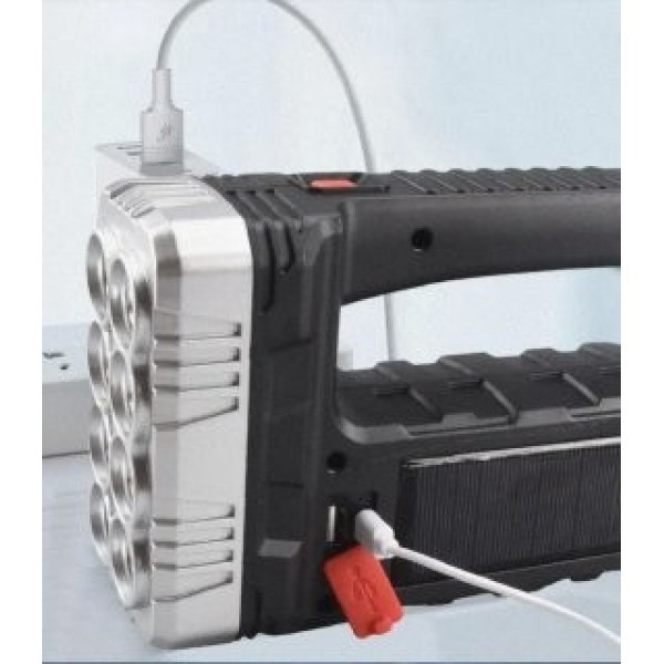 Фонарик ручної акумуляторної батареї на сонячній батареї Dual Light Solar Lantern 7702-A з функцією Power Bank, фото №2