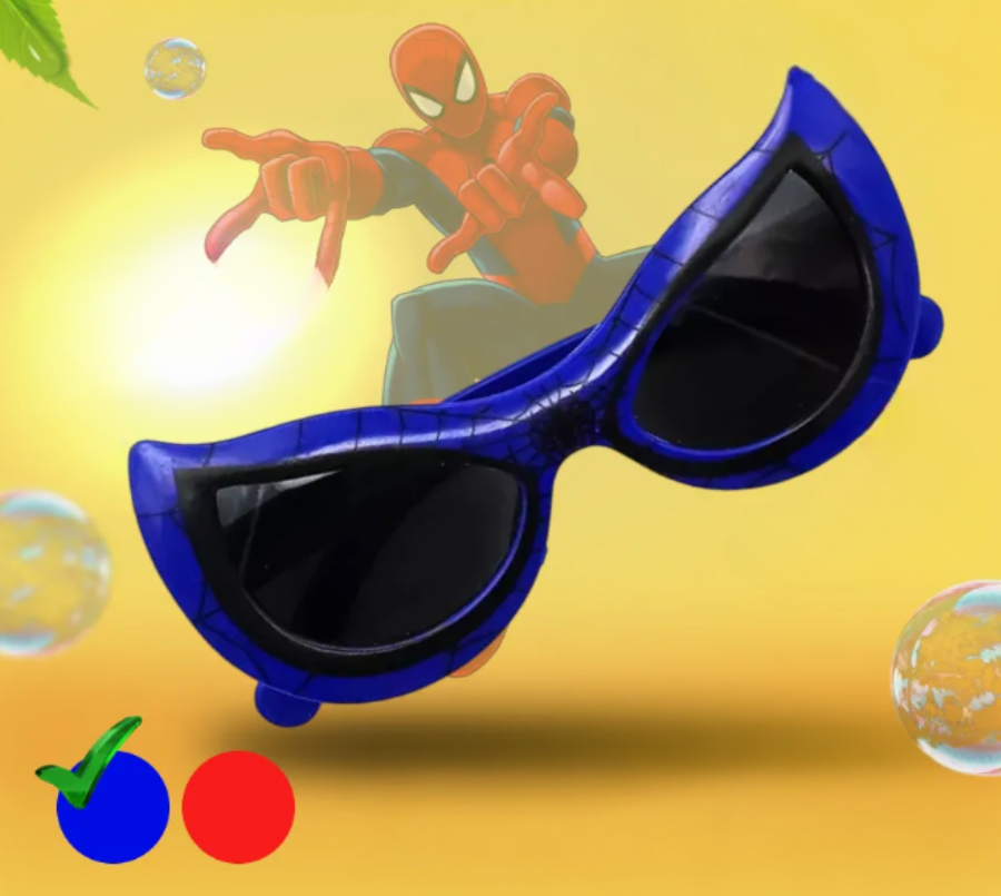 Солнцезащитные очки Spiderman для детей Синие, фото №1 Солнцезащитные очки Spiderman для детей Синие, фото №1