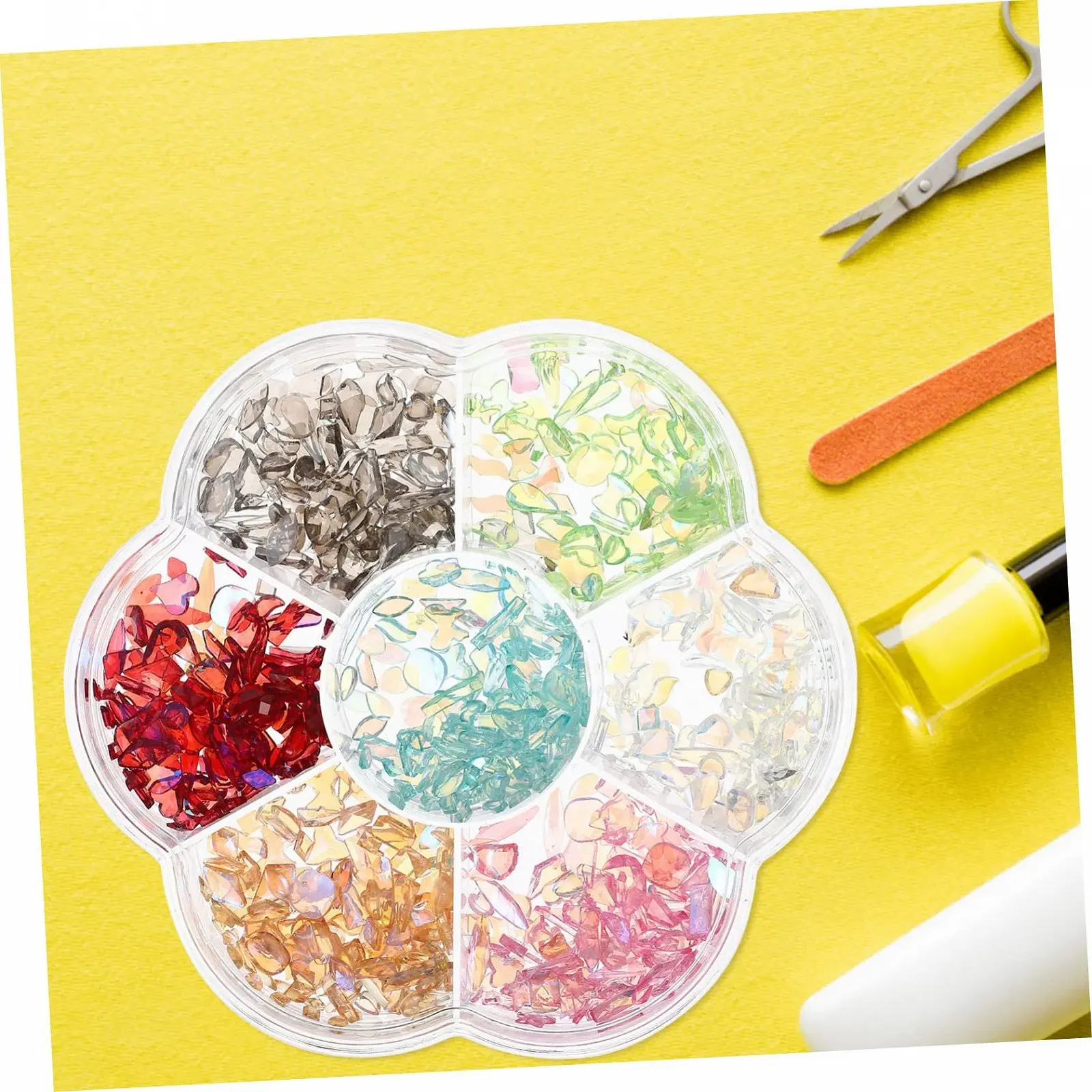 Різні кольори Плоска задня частина Багатофункціональний декор для нігтів, фото №2