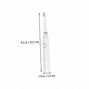 Звукова електрична зубна щітка VALICLUD 3 в 1 акумуляторна White synthetic.ua - Фото 1