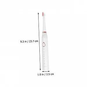 Звукова електрична зубна щітка VALICLUD 3 в 1 акумуляторна White synthetic.ua - Фото 1