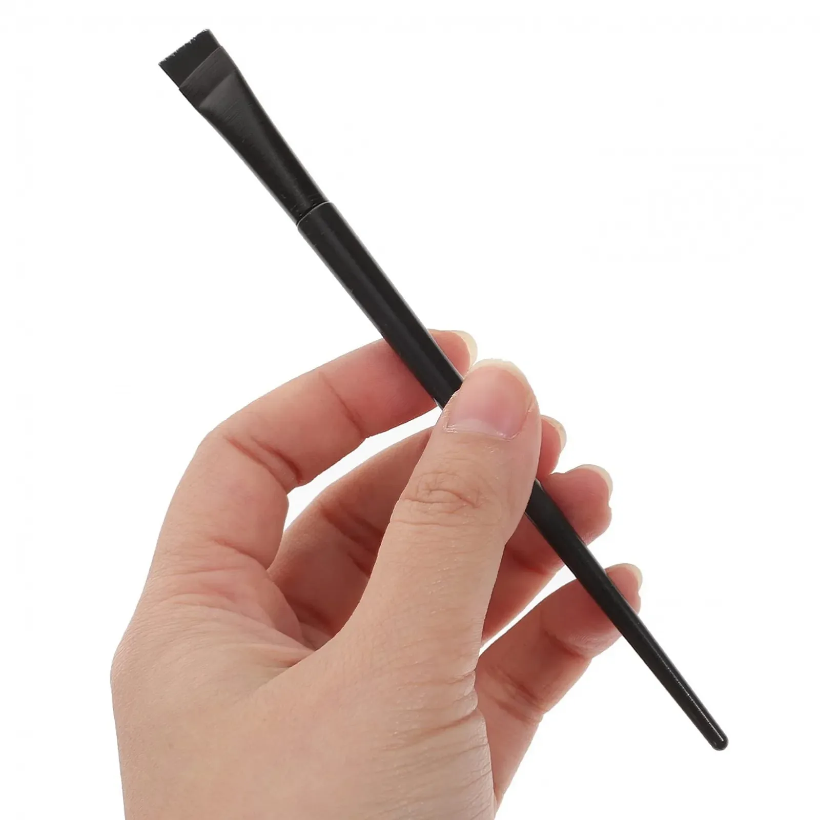 Набір пензлів для підводки брів FOMIYES, пласка кутова кисть, скошена, фото №5