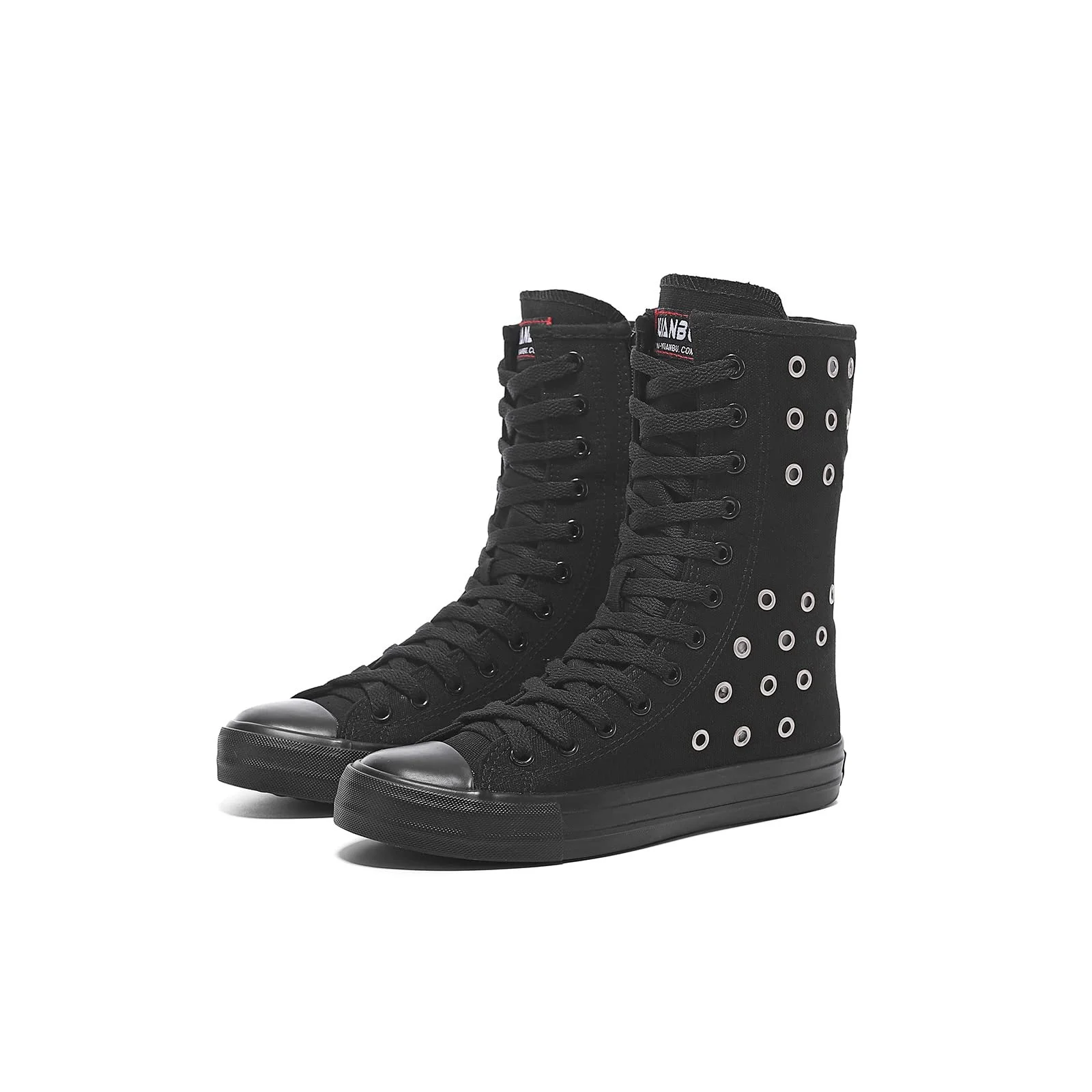 Кеди Momuk Високі Жіночі Тканинні На Шнурівці, фото №1