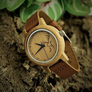 Годинник жіночий Holzwerk Germany Designer Deer Eco, дерев'яний, коричневий synthetic.ua - Фото 1