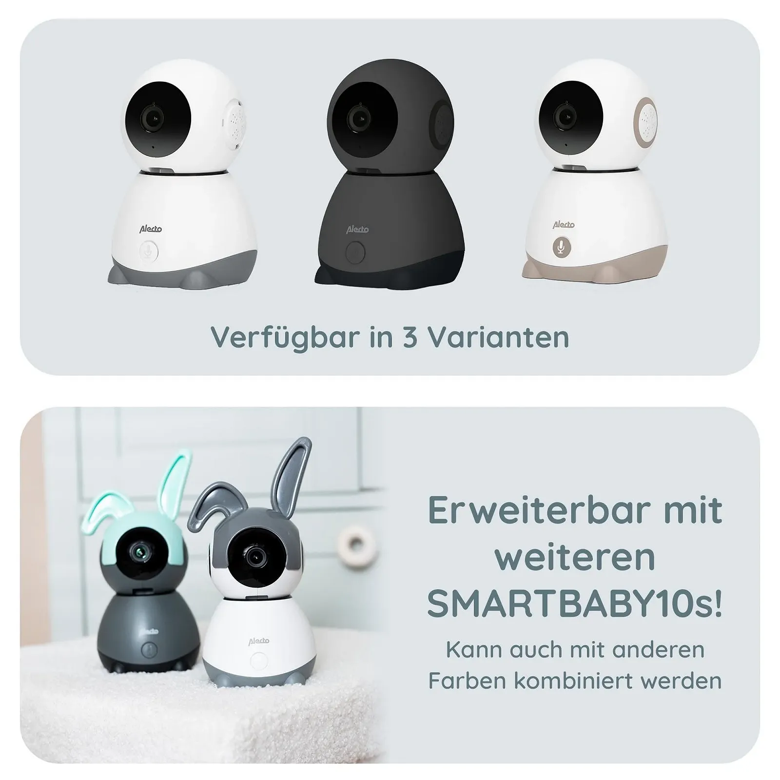 Відеоняня Alecto SMARTBABY10BE WiFi нічне бачення додаток Біло-бежевий, фото №4 Відеоняня Alecto SMARTBABY10BE WiFi нічне бачення додаток Біло-бежевий, фото №4