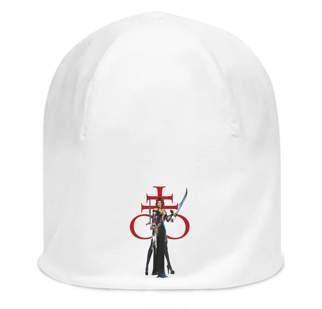 хлопковая шапка-бини Atspauda Girls with Two Swords Unisex эластичная белая, One Size, фото №1