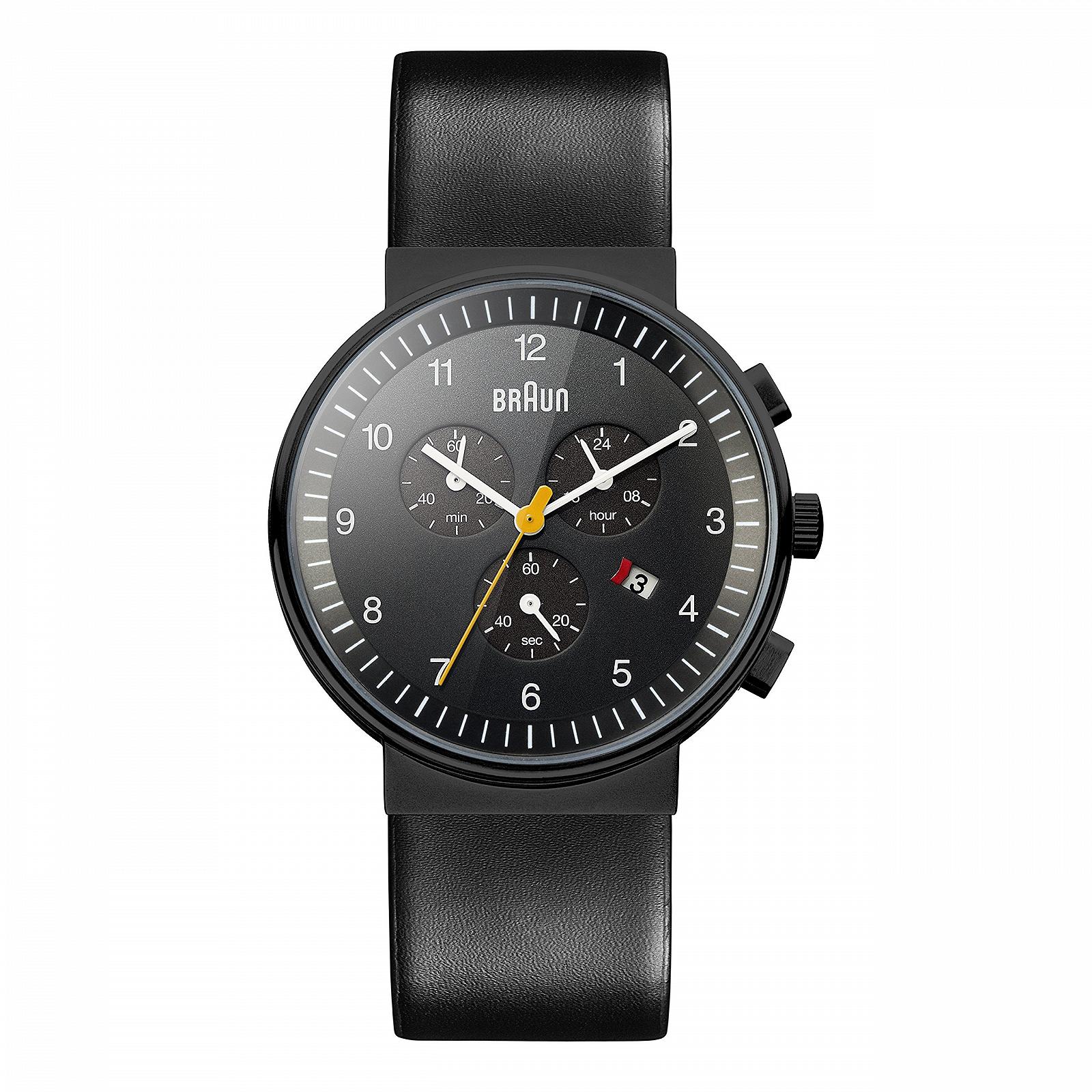 Годинник Braun BN0035WHBKG Чоловічий Кварцовий Аналоговий Хронограф Шкіряний ремінець, фото №1